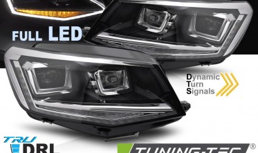 Передние full led фары VW Caddy 2015-2020 тюнинг оптика с динамическими поворотами фото