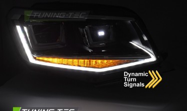 Передние full led фары VW Caddy 2015-2020 тюнинг оптика с динамическими поворотами фото