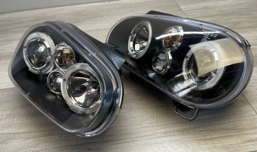 Фари передні тюнінгові VW Golf 4 з кільцями Angel Eyes фото