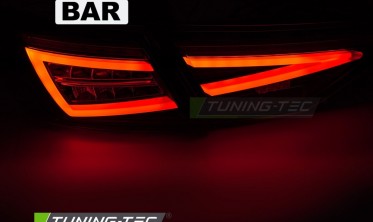 Задние фонари тюнинг Seat Leon MK3 5F HB 2012-2020 темные стопы диодные фото