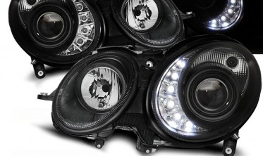 Фары передние с led габаритами MERCEDES Е W211 02-06 под заводской ксенон фото