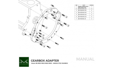 Gearbox adapter plate (переходная плита) Nissan RB RB20 RB25 RBB6 RB30 - Nissan 350Z Z33 370Z Z34 CD009 фото
