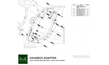 Gearbox adapter plate (переходная плита) Nissan RB RB20 RB25 RBB6 RB30 - Nissan 350Z Z33 370Z Z34 CD009 фото