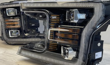 Led фари передні Ford F150 MK13 2017-2020 чорна тюнінг оптика фото