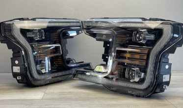Led фари передні Ford F150 MK13 2017-2020 чорна тюнінг оптика фото