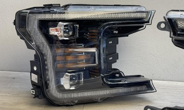Led фари передні Ford F150 MK13 2017-2020 чорна тюнінг оптика фото