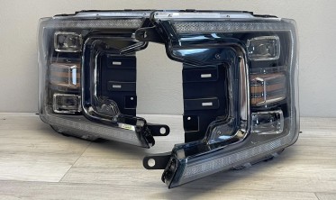 Led фари передні Ford F150 MK13 2017-2020 чорна тюнінг оптика фото