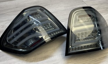 Фонари задние led bar Mercedes ML W164 smoke фото