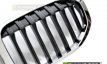 Решетка (ноздри) радиатора BMW 1 F40 2019-2024 с хром. рамкой фото