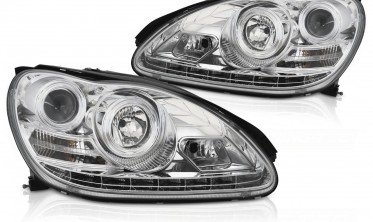 Передні фари під ксенон Mercedes S W220 2002-2005 з діодами  фото