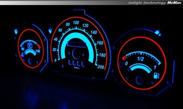 Светящиеся накладки в щиток приборов Fiat Uno вер. 1 фото
