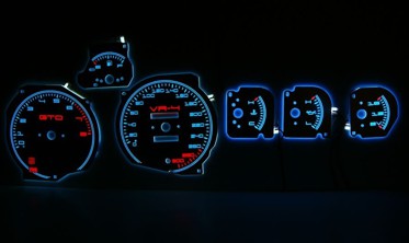 Накладки, що світяться, на панель приладів Dodge Stealth фото