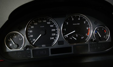 Светящиеся накладки на шкалы приборов BMW 3 E46 версия 1 фото