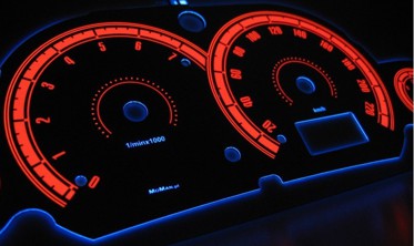 Плазмові накладки в панель приладів Ford Focus 1 вар. 3 фото
