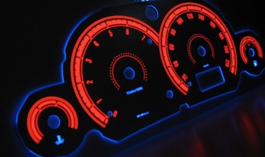 Плазмові накладки в панель приладів Ford Focus 1 вар. 3 фото