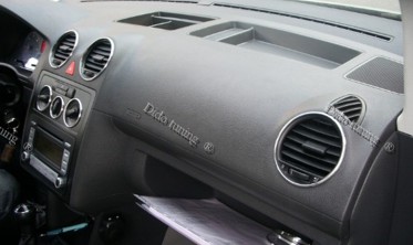 Хром кольца на обдувы VW Caddy II фото