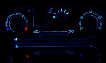 Накладки, що світяться, на панель управління обігрівачем Mitsubishi Colt 1996-2003 фото
