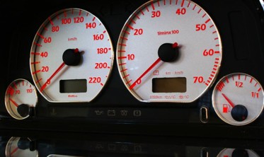 Накладки, що світяться на шкали приладів Volkswagen Golf 3, Vento, Jetta 3, Polo 6N вар. 4 фото