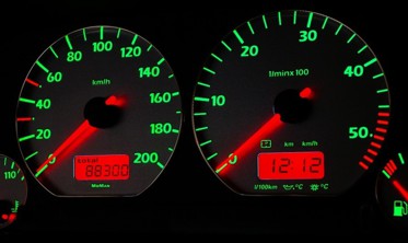 Тюнінг вставки в щиток приладів Volkswagen Golf 3, Vento, Jetta 3, Polo 6N вар. 6 фото