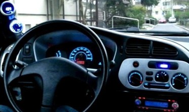 Накладки, що світяться, на панель управління обігрівачем Mitsubishi Colt 1996-2003 фото