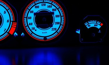 Светящиеся тюнинг накладки на шкалы приборов Opel Corsa B, Tigra вер. 2 фото