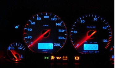 Накладки, що світяться в панель приладів Volkswagen Golf 3, Vento, Jetta 3, Polo 6N вар. 5 фото