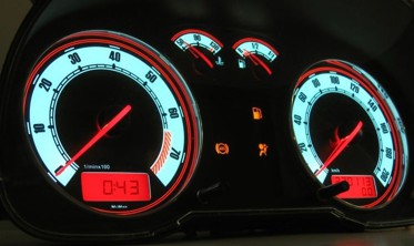 Светящиеся накладки на панель приборов Skoda Octavia 1996-2004 вер. 2 фото
