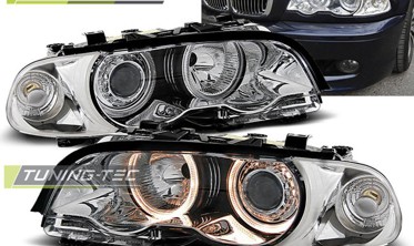 Передні тюнінги фари Depo BMW E46 рест. COUPE CABRIO фото