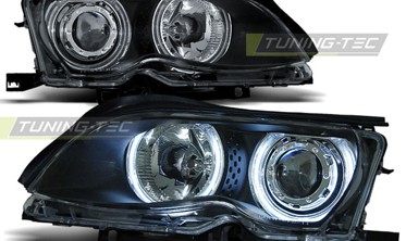 Фары передние с кольцами CCFL BMW E46 рестайл седан, универсал фото