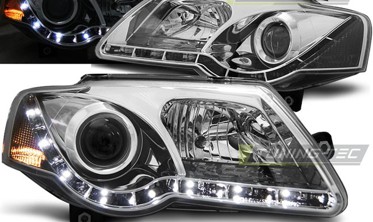 Фары передние с диодной строкой VOLKSWAGEN PASSAT B6 3С фото