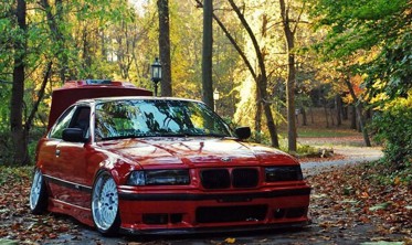 Черные решетки радиатора BMW E36 рестайлинг фото