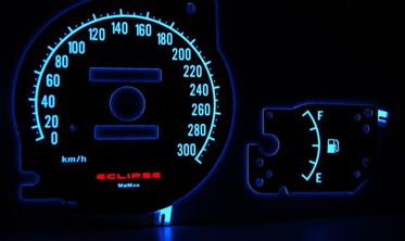 Тюнинговые накладки в щиток приборов Mitsubishi Eclipse 2G вер. 1 фото