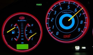Тюнинговые накладки в щиток приборов Subaru Impreza 2000-2007 вар. 2 фото