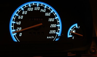 Тюнинговые накладки на шкалы приборов Subaru Impreza 1992-1996 фото