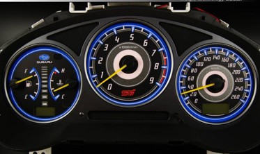 Плазмові накладки на шкали приладів Subaru Impreza 2000-2007 вар. 1 фото