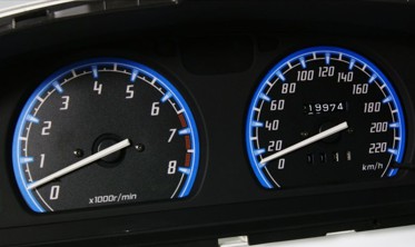 Тюнинговые накладки на шкалы приборов Subaru Impreza 1992-1996 фото