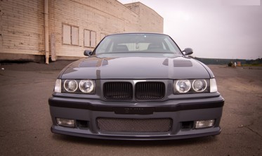 Решітка радіатора (ніздрі) BMW E36 дорестайл, чорна фото