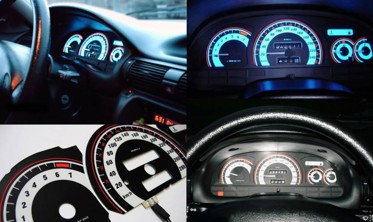 Накладки, що світяться на шкали приладів Opel Vectra A вар. 1 фото