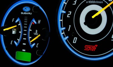 Плазмові накладки на шкали приладів Subaru Impreza 2000-2007 вар. 1 фото