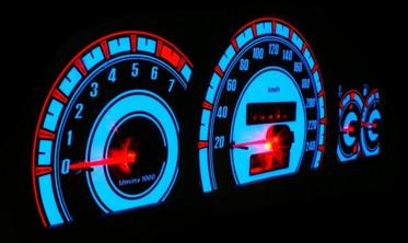 Плазмові вставки в щиток приладів Opel Vectra A вар. 3 фото