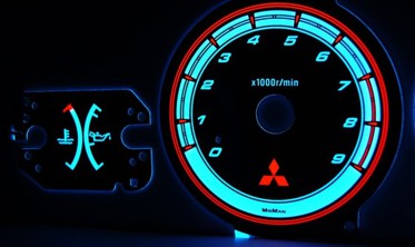 Тюнинговые накладки на панель приборов Mitsubishi Eclipse 2G вер. 3 фото