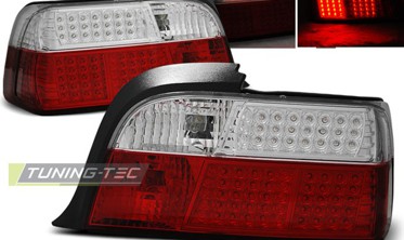 Задние фонари BMW E36 12.90-08.99 COUPE RED WHITE с диодными поворотами фото