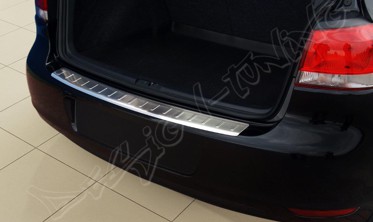 Накладка на бампер із загином Volkswagen Golf VI фото