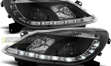 Передні фари з діодним рядком OPEL CORSA D 2006-2011 фото