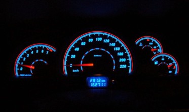 Плазменные накладки на шкалы приборов Opel Vectra B дорестайл вер. 2 фото