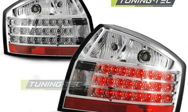 Led фонари задние тюнинг chrome AUDI A4 B6 седан фото