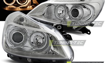 Лінзовані передні фари RENAULT CLIO 3 angel eyes фото