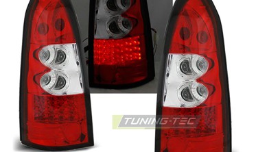 Діодні тюнінг ліхтарі задні OPEL ASTRA G KOMBI RED WHITE фото