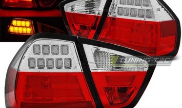 Тюнинговые задние фонари BMW E90 05-08 с led поворотами фото