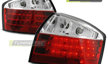 Диодные задние фонари AUDI A4 B6 седан, red white фото